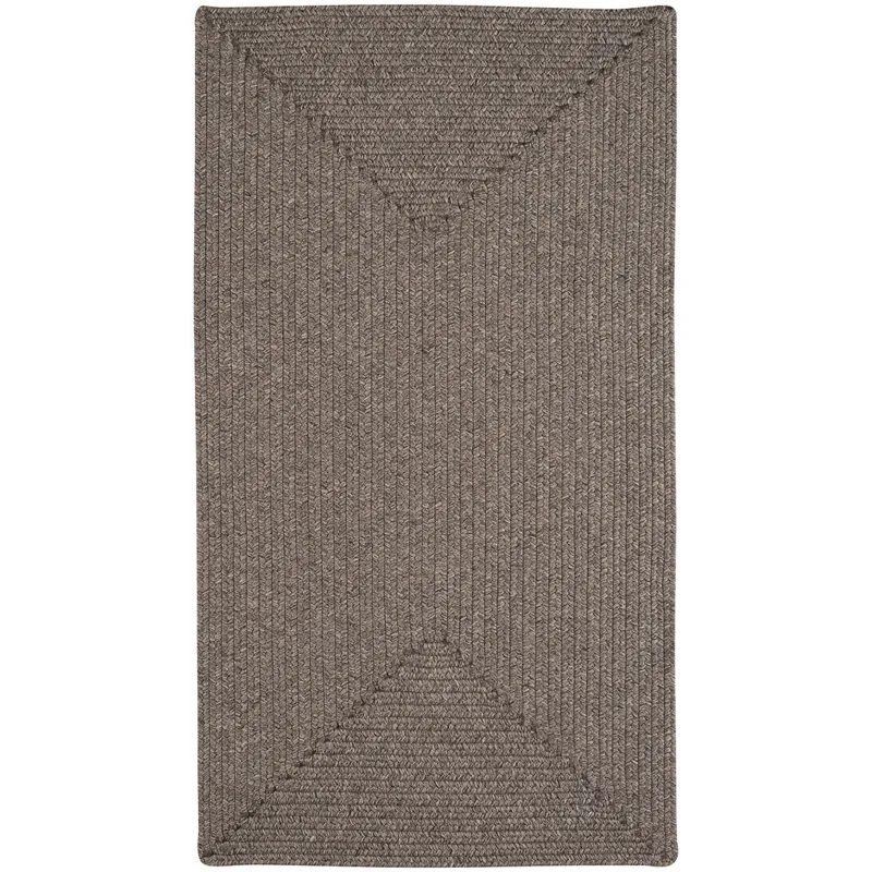 Simplicity Wood Concentric Rectangle Rug - 3\' x 5\'