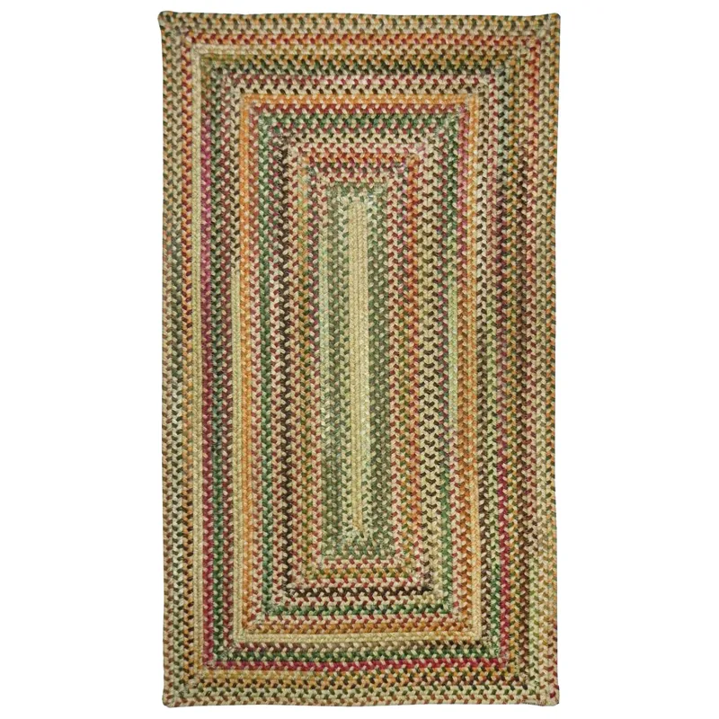 Bear Creek Wheat Concentric Rectangle Rug - 5\' x 8\'