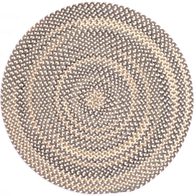 Bear Creek Grey Round Rug - 5\'6\" x 5\'6\"