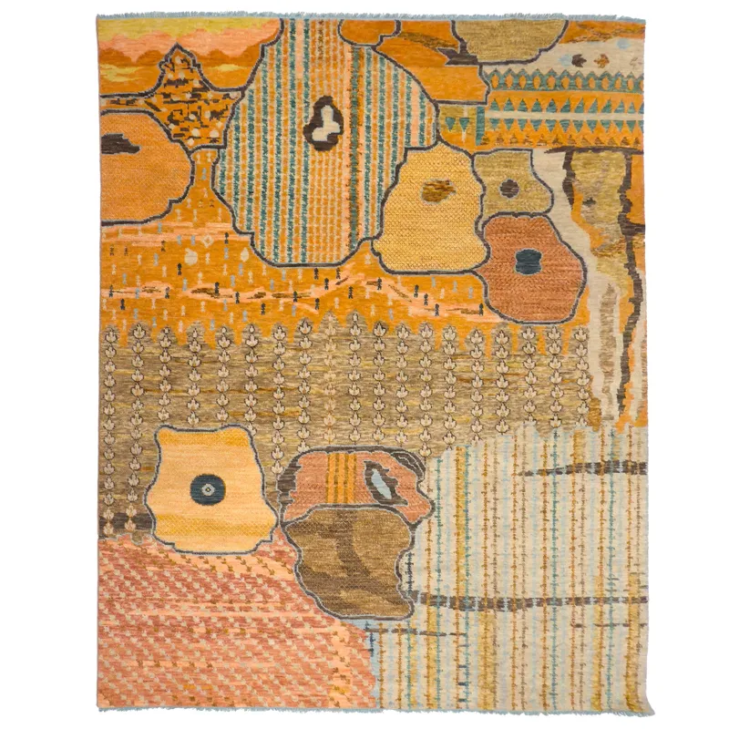 Bazaar Saffron Rectangle Rug - 7\'6\" x 9\'6\"