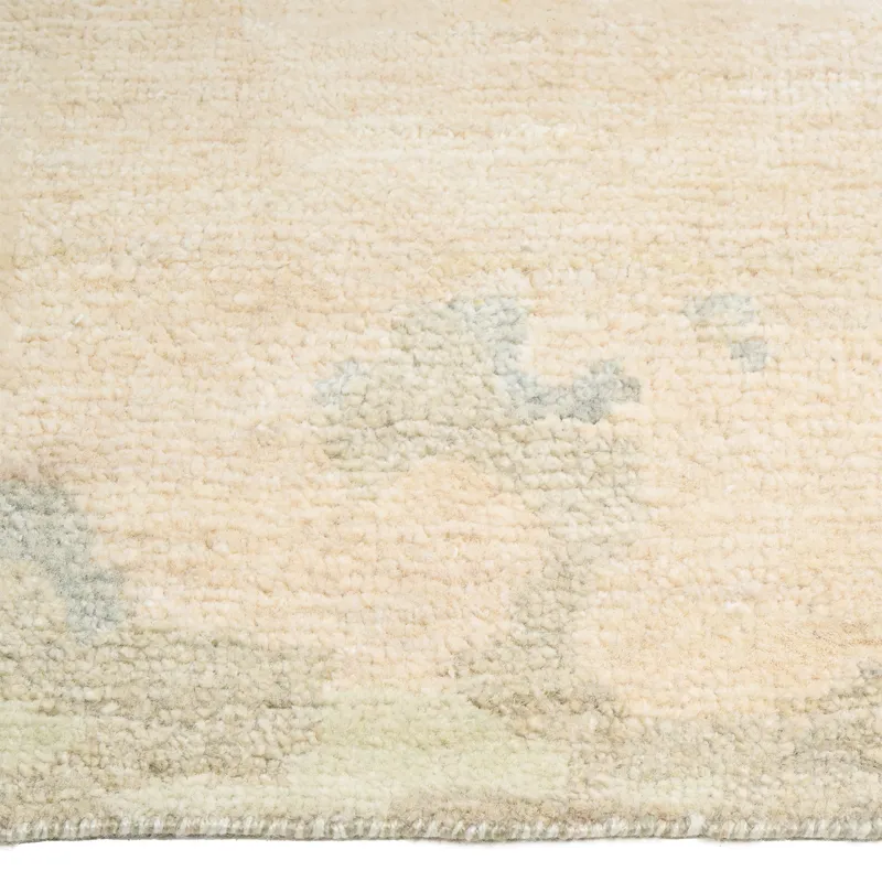 Aquarelles Verte Rectangle Rug - 5\' x 8\'