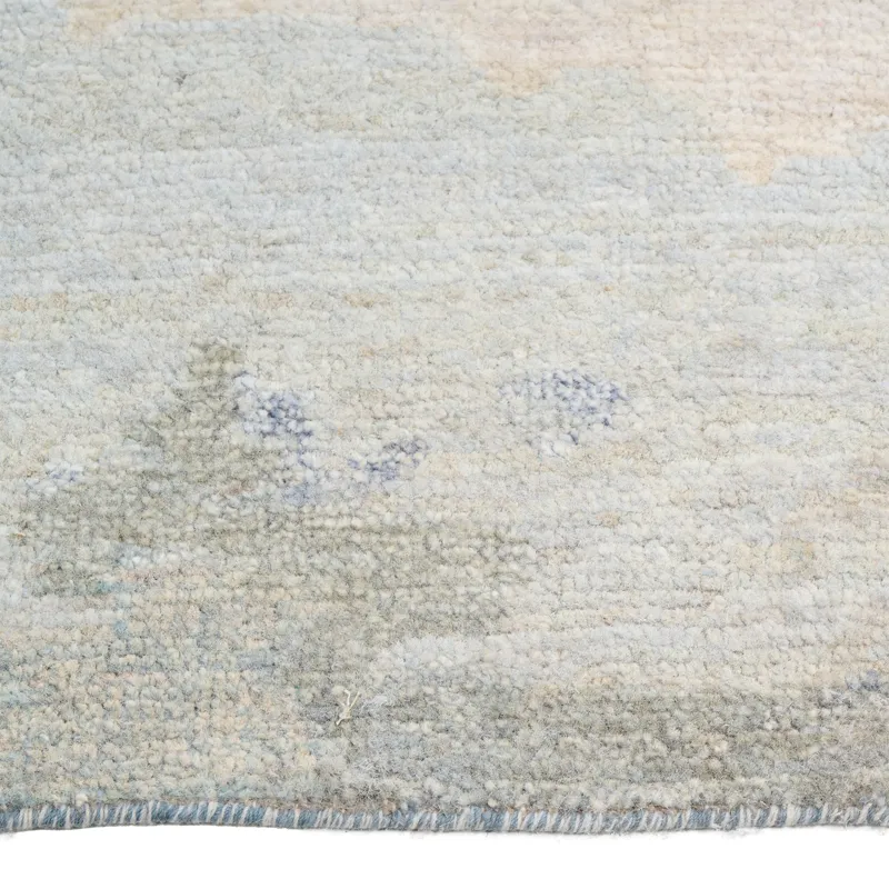 Aquarelles Bleu Rectangle Rug - 9\' x 12\'