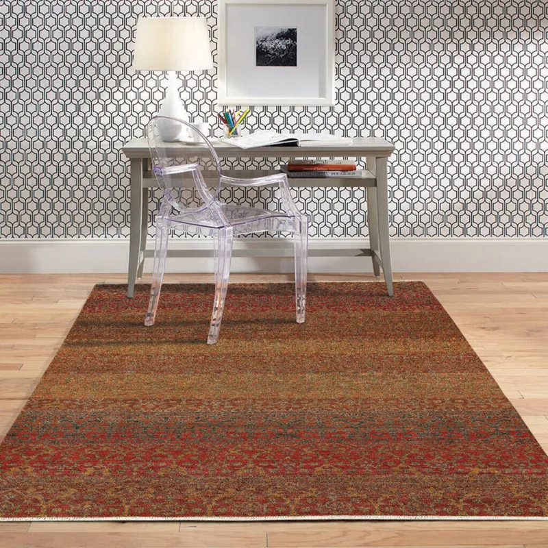 Pinnacle Coral Rectangle Rug - 9\' x 12\'