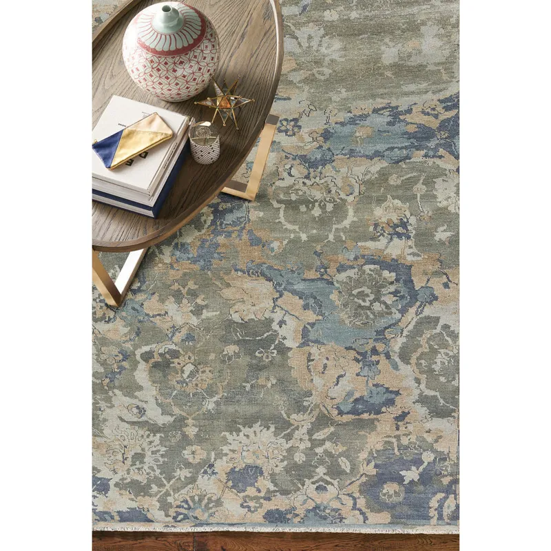 Astbury Blue Multi Rectangle Rug - 5\' x 8\'