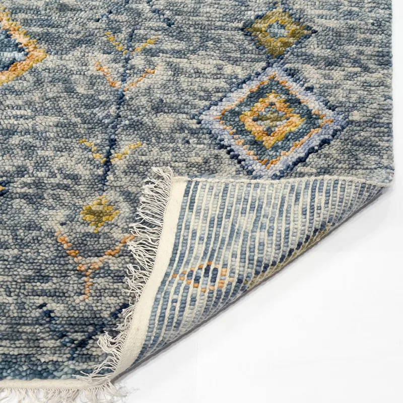Casablanca Indigo Multi Rectangle Rug - 7\'9\" x 9\'9\"