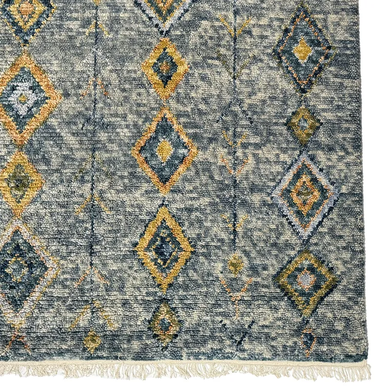Casablanca Indigo Multi Rectangle Rug - 7\'9\" x 9\'9\"