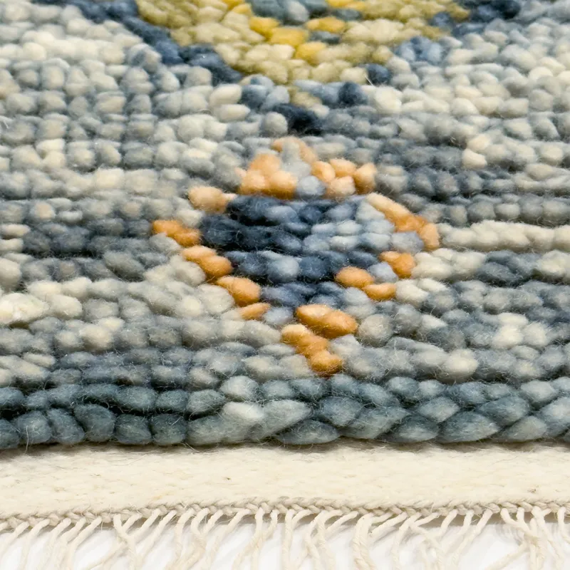Casablanca Indigo Multi Rectangle Rug - 7\'9\" x 9\'9\"