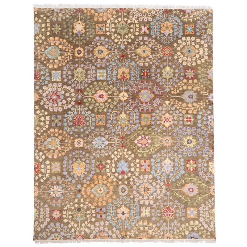 Kerrington-Eisley Olive Multi Rectangle Rug - 8\'6\" x 11\'6\"