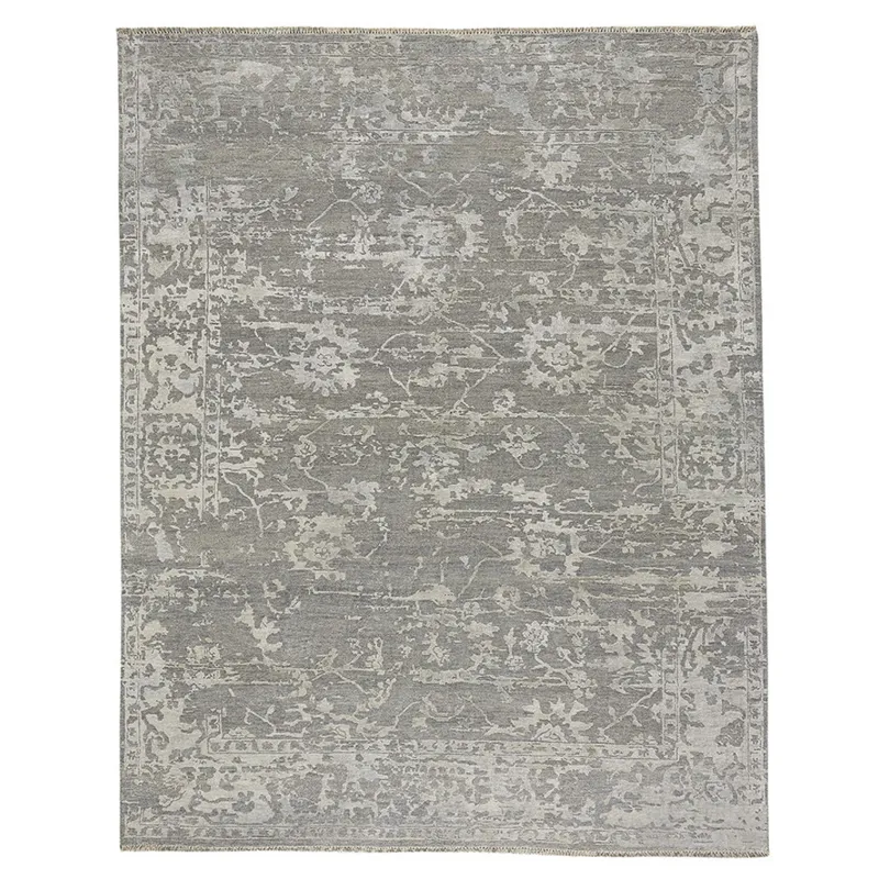 Makrana Grey Rectangle Rug - 5\'6\" x 8\'6\"