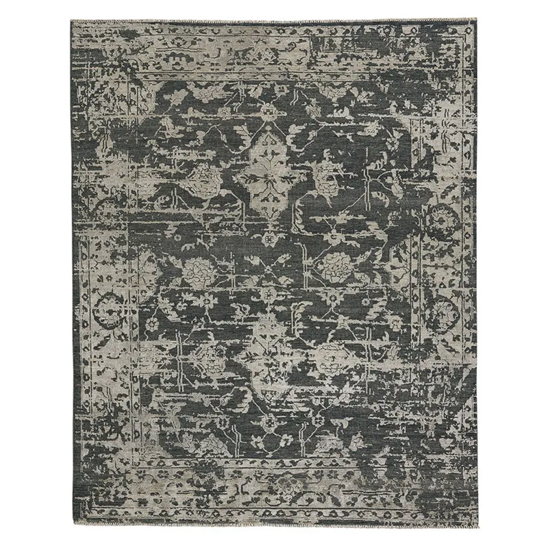 Makrana Charcoal Rectangle Rug - 10\' x 14\'