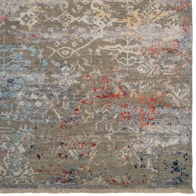 Carrara Charcoal Multi Rectangle Rug - 10\' x 13\'
