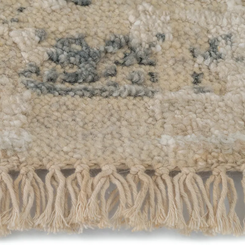 Carrara Beige Blue Rectangle Rug - 8\' x 11\'