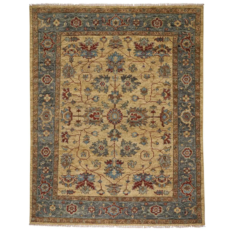 Charise-Keshan Champagne Rectangle Rug - 8\' x 10\'