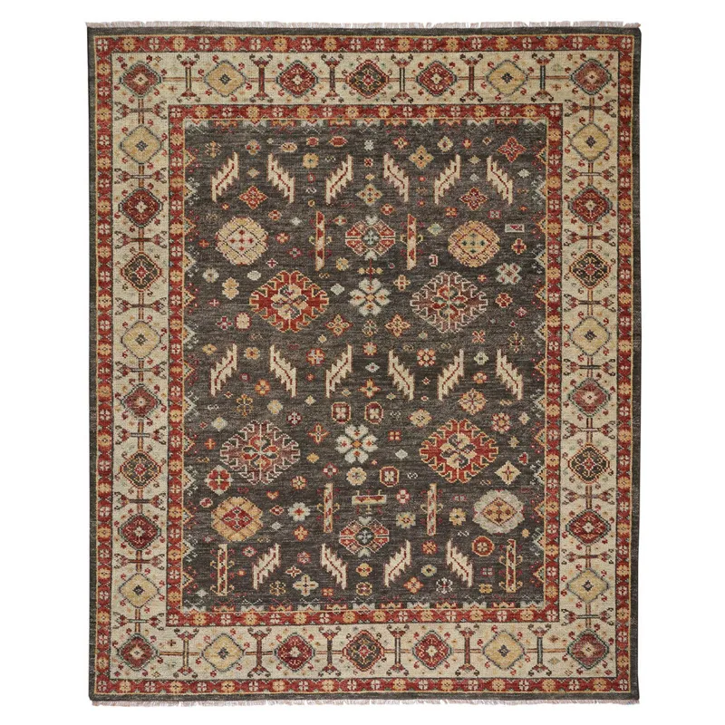 Charise-Mahal Dark Chocolate Rectangle Rug - 3\' x 5\'