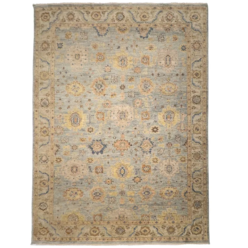 Charise-Maya Seafoam Rectangle Rug - 10\' x 14\'