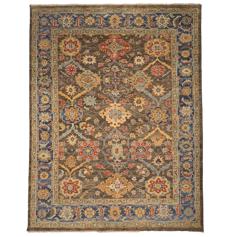 Charise-Pavan Mocha Royale Rectangle Rug - 5\' x 8\'