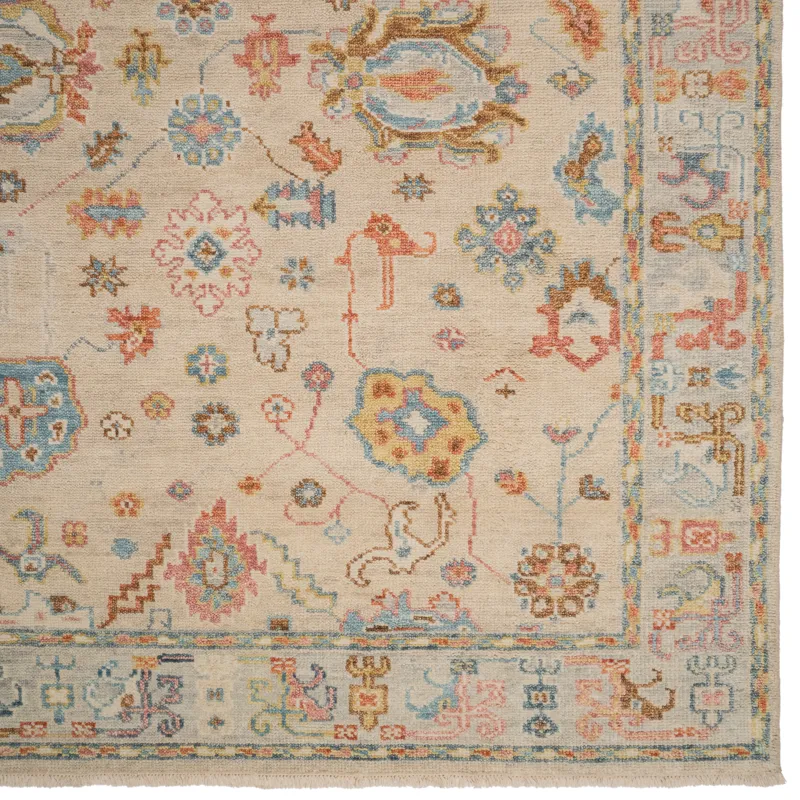 Verve Ecru Multi Rectangle Rug - 8\' x 10\'