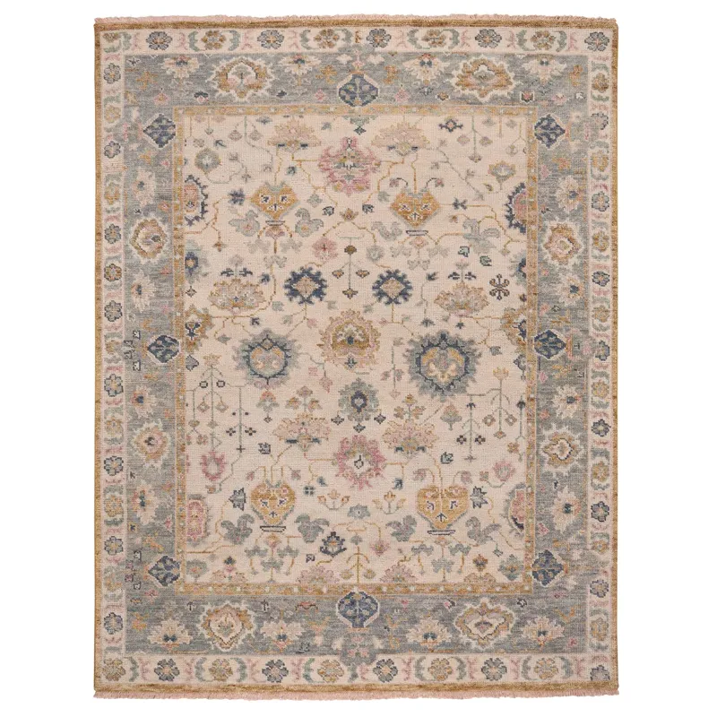 Braymore-Adelaide Ivory Slate Rectangle Rug - 3\' x 5\'