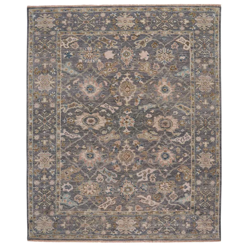 Braymore-Edison Pewter Rectangle Rug - 2\'6\" x 9\'6\"