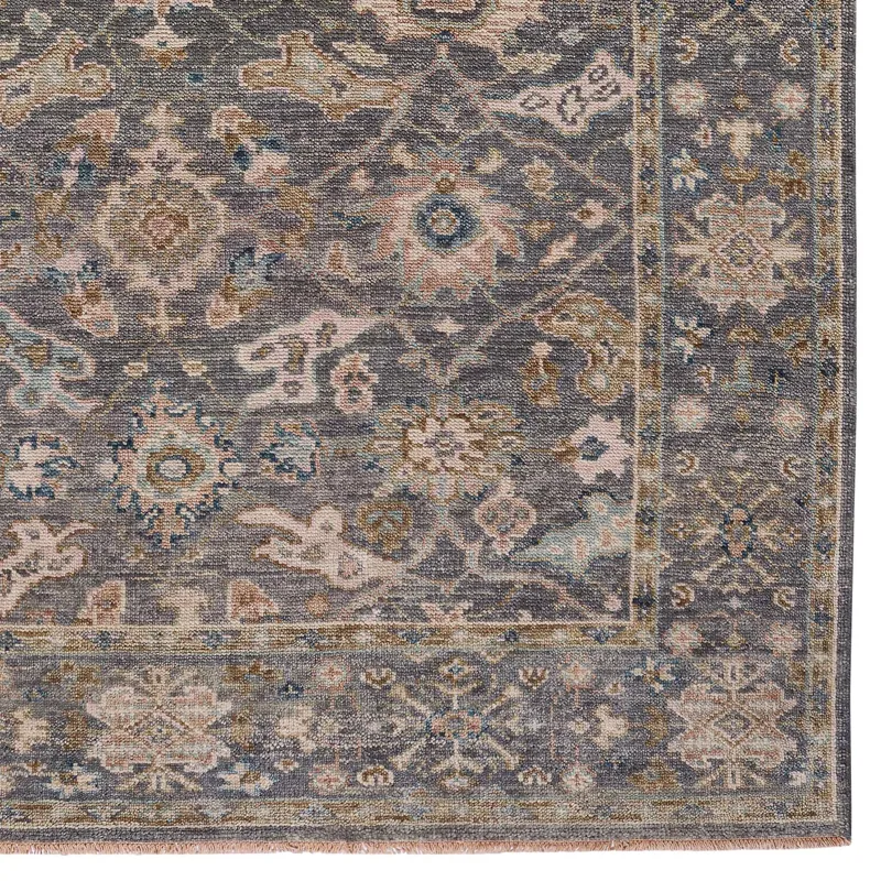 Braymore-Edison Pewter Rectangle Rug - 2\'6\" x 9\'6\"