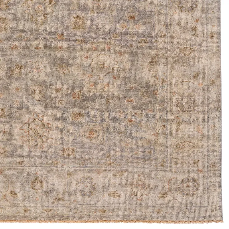 Braymore-Keller Silver Ivory Rectangle Rug - 5\' x 8\'