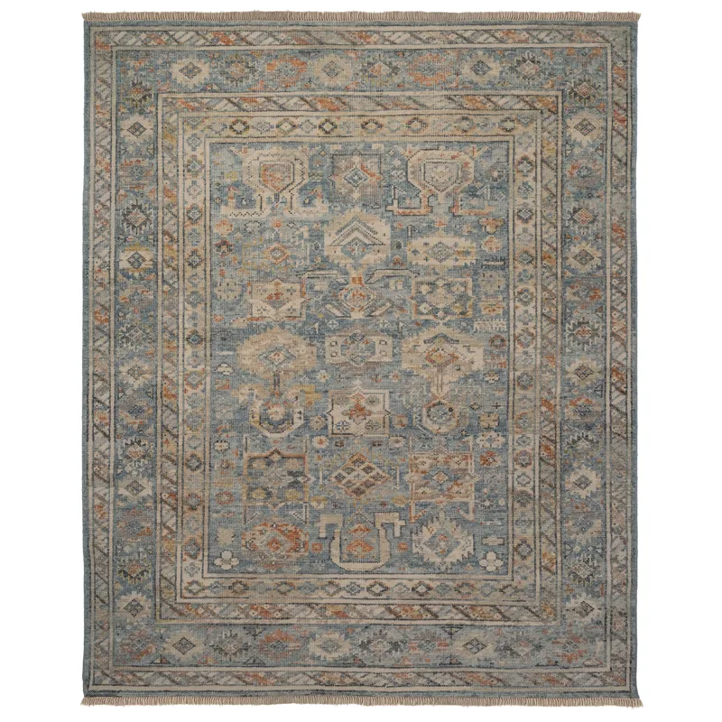 Braymore-Barrett Medium Blue Rectangle Rug - 3\' x 5\'