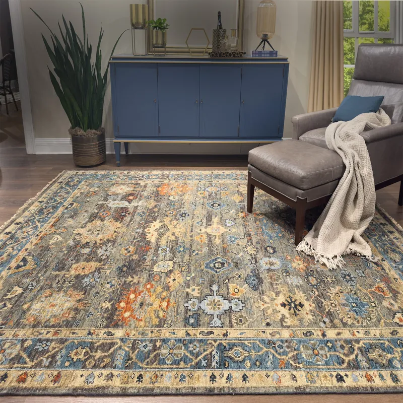 Ashford Multi Rectangle Rug - 5\'6\" x 8\'6\"