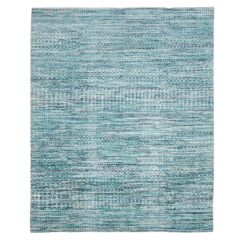 Veld Aqua Rectangle Rug - 7\'6\" x 9\'6\"