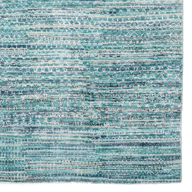 Veld Aqua Rectangle Rug - 7\'6\" x 9\'6\"
