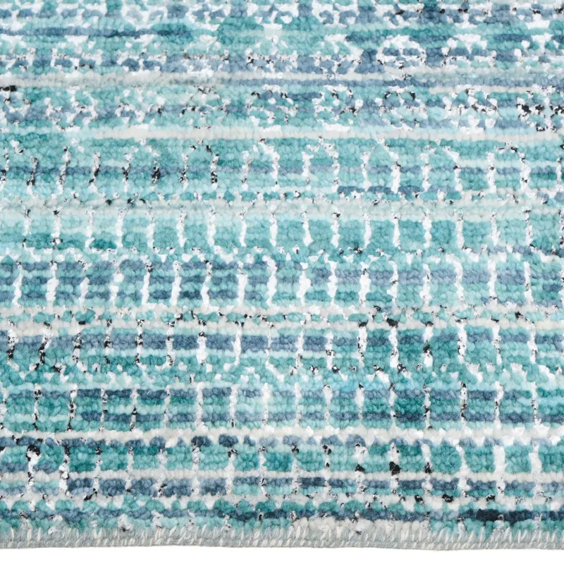 Veld Aqua Rectangle Rug - 7\'6\" x 9\'6\"