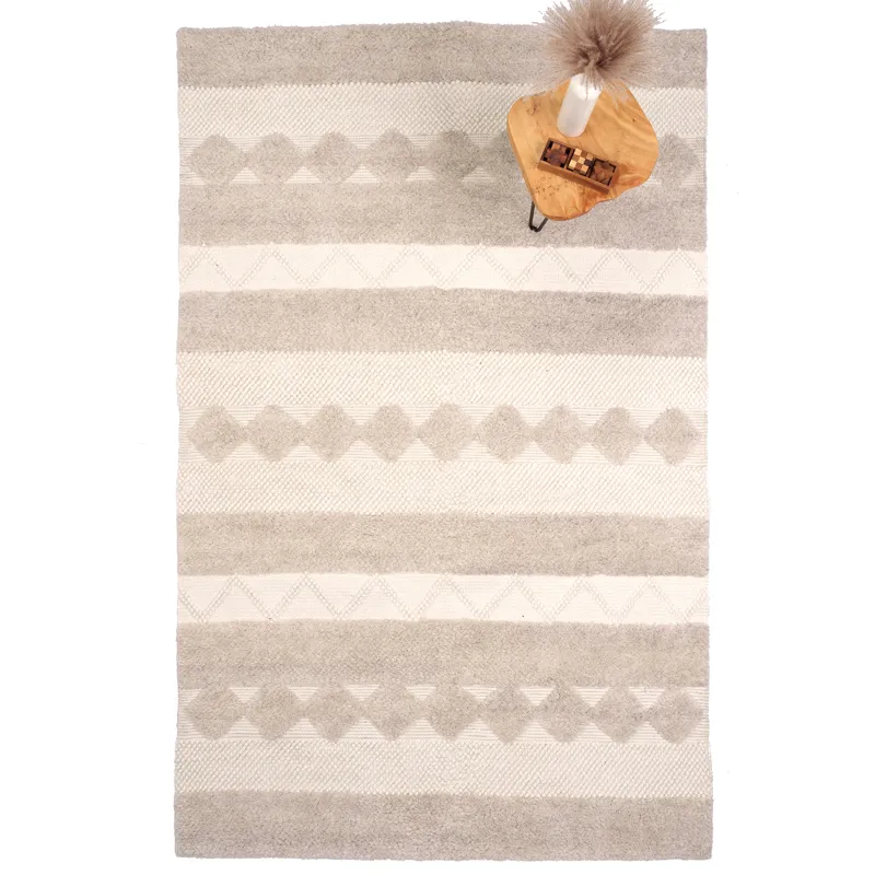 Boho Bliss Alabaster Rectangle Rug - 4\' x 6\'
