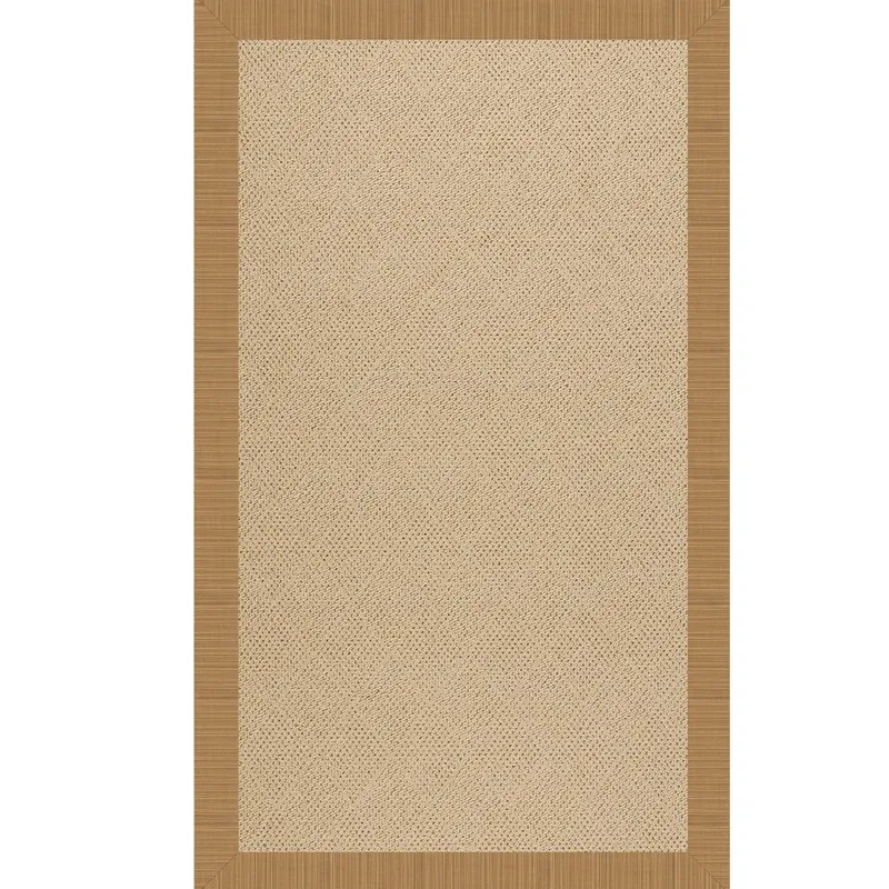 Creative Concepts-Cane Wicker Dupione Bamboo Rectangle Rug - 4\' x 6\'