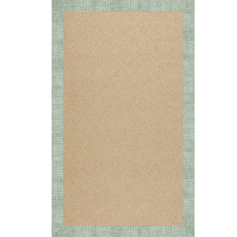 Creative Concepts-Cane Wicker Rave Spearmint Rectangle Rug - 5\' x 8\'