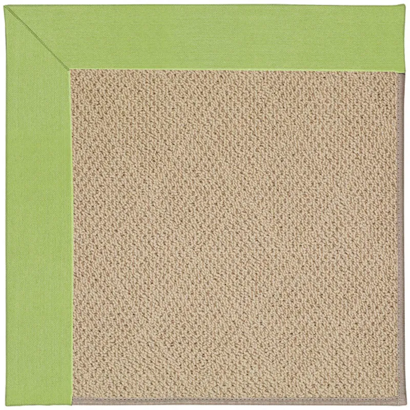 Creative Concepts-Cane Wicker Canvas Parrot Octagon Rug - 4\' x 4\'