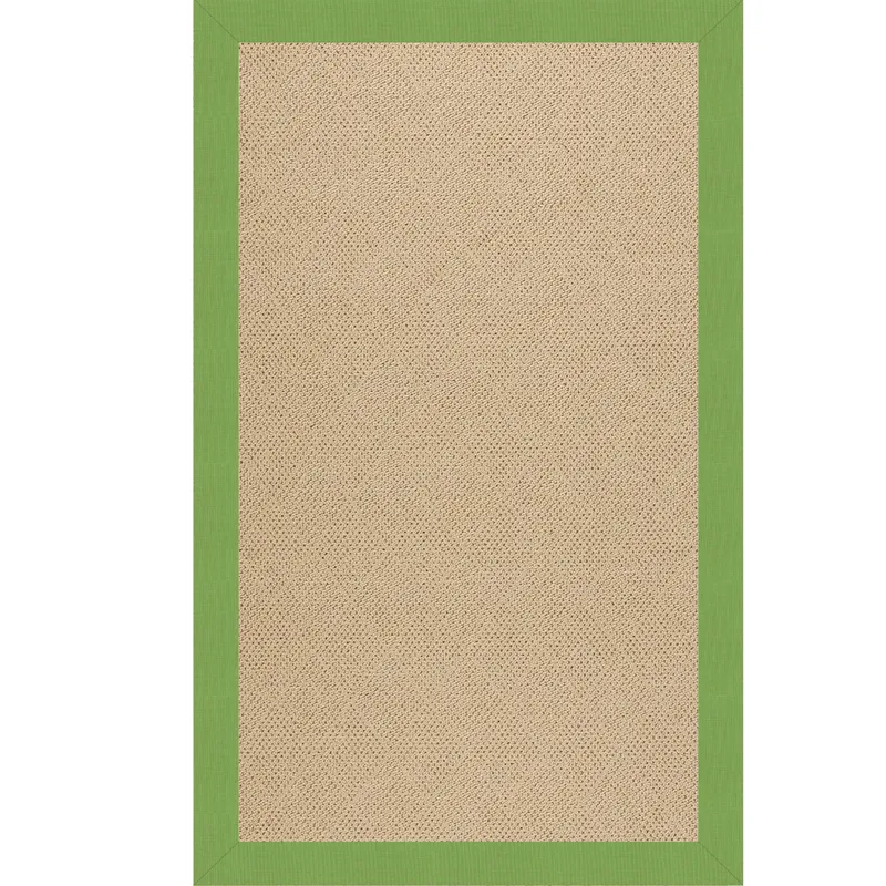 Creative Concepts-Cane Wicker Canvas Parrot Rectangle Rug - 4\' x 6\'