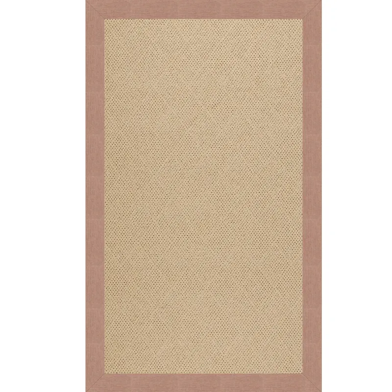 Creative Concepts-Cane Wicker Cast Petal Rectangle Rug - 6\' x 6\'