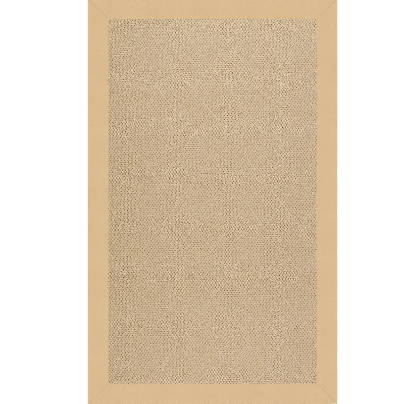 Creative Concepts-Cane Wicker Canvas Antique Beige Rectangle Rug - 12\' x 15\'
