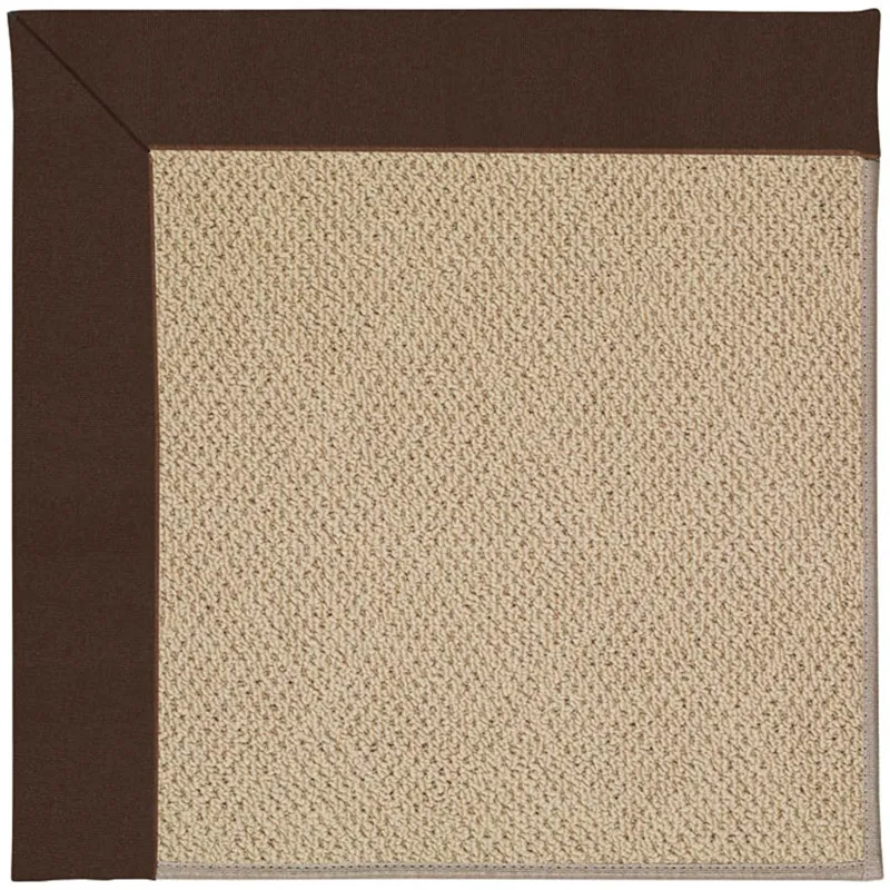 Creative Concepts-Cane Wicker Canvas Bay Brown Runner Rug - 2\'6\" x 10\'6\"