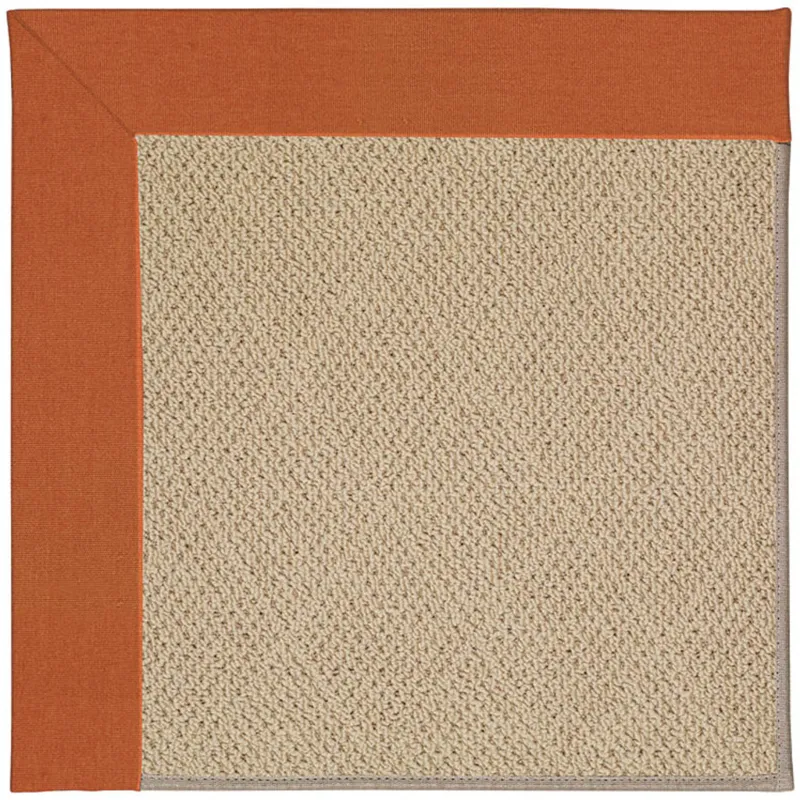 Creative Concepts-Cane Wicker Canvas Rust Runner Rug - 2\'6\" x 10\'6\"