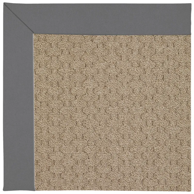 Creative Concepts-Grassy Mtn. Creative Concepts-Grassy Mtn. Canvas Charcoal Octagon Rug - 4\' x 4\'
