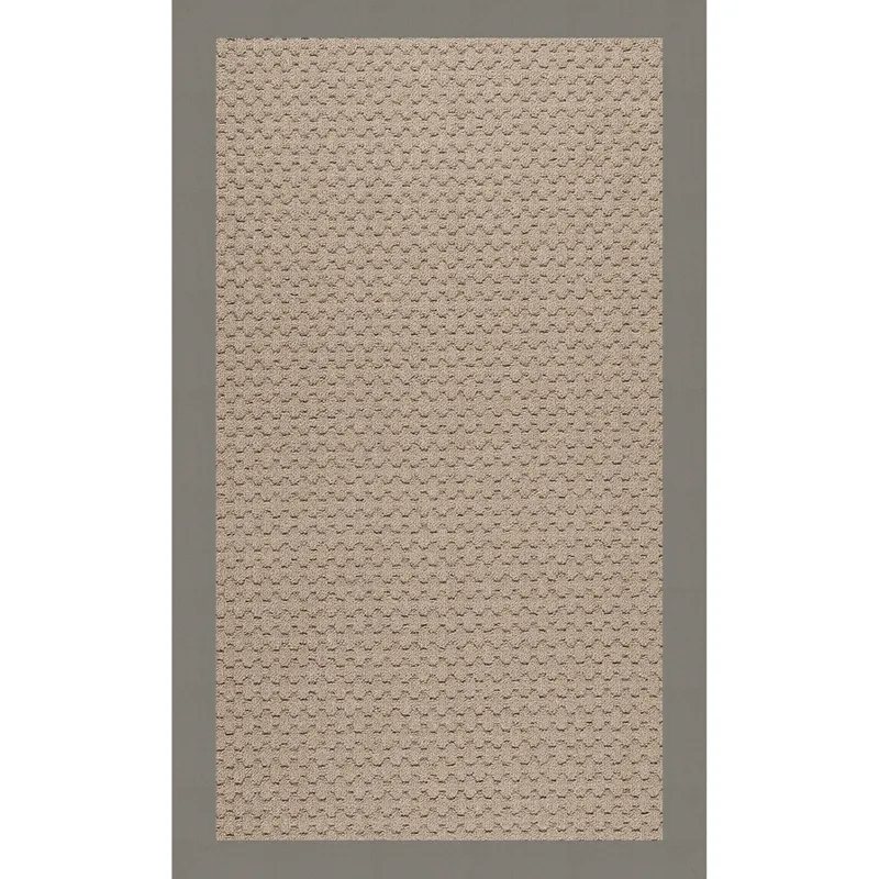 Creative Concepts-Grassy Mtn. Creative Concepts-Grassy Mtn. Canvas Charcoal Rectangle Rug - 4\' x 4\