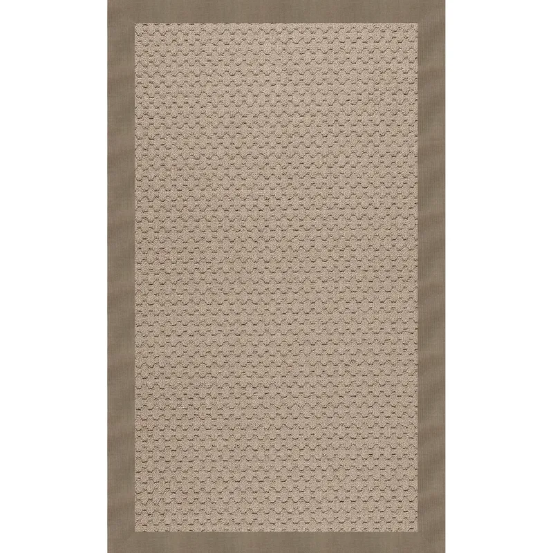 Creative Concepts-Grassy Mtn. Creative Concepts-Grassy Mtn. Canvas Taupe Rectangle Rug - 4\' x 6\'