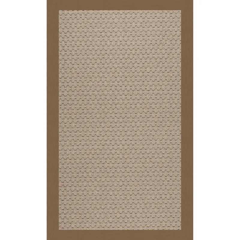 Creative Concepts-Grassy Mtn. Creative Concepts-Grassy Mtn. Canvas Cocoa Rectangle Rug - 6\' x 6\'