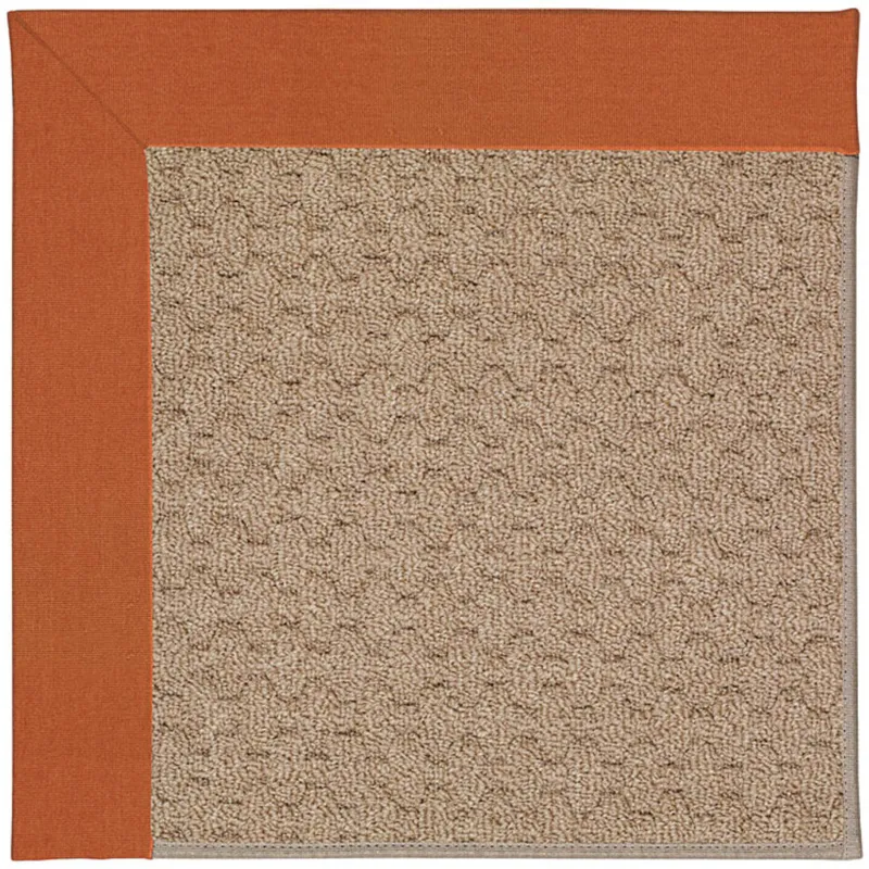 Creative Concepts-Grassy Mtn. Creative Concepts-Grassy Mtn. Canvas Rust Octagon Rug - 6\' x 6\'