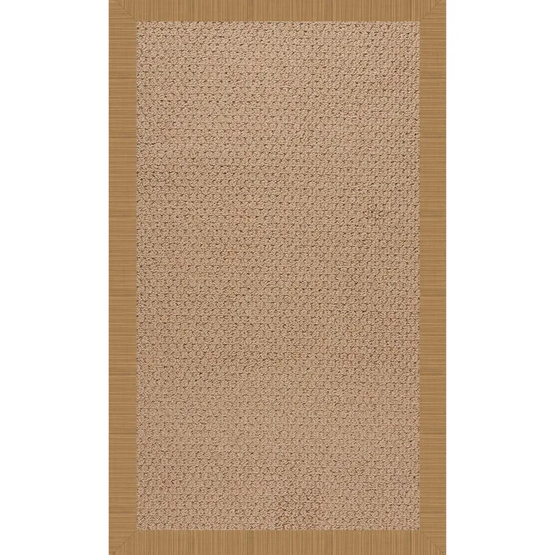 Creative Concepts-Raffia Dupione Bamboo Rectangle Rug - 2\' x 3\'