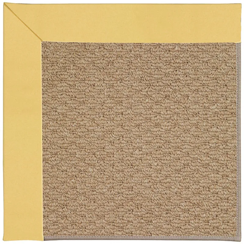 Creative Concepts-Raffia Canvas Canary Octagon Rug - 12\' x 12\'