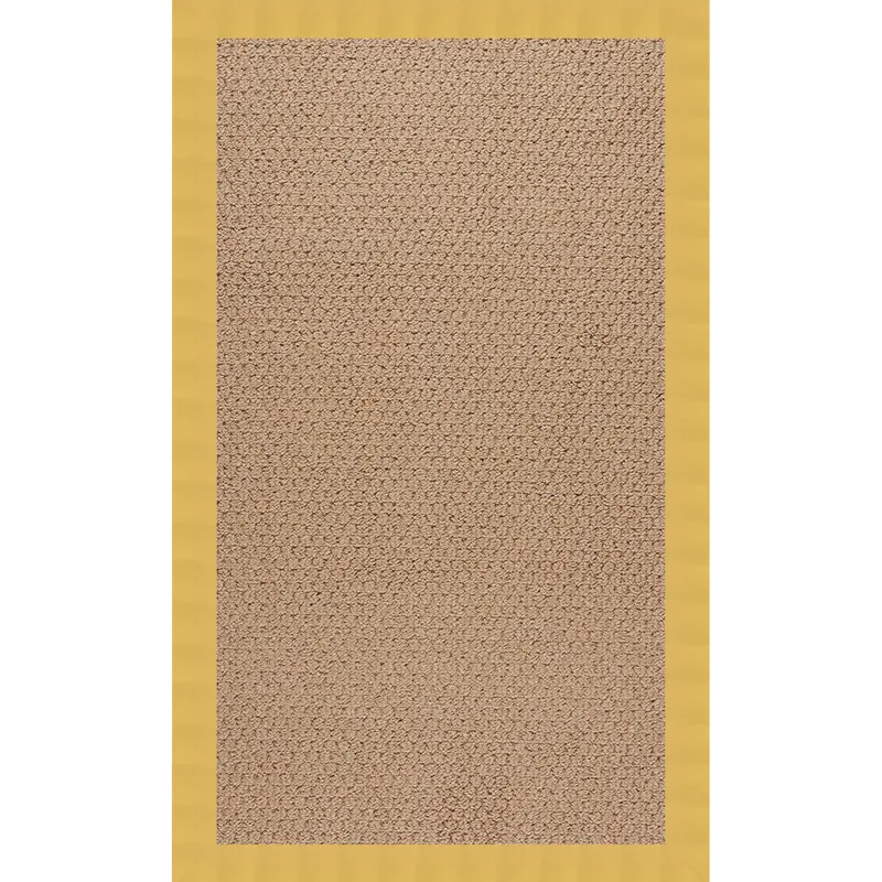Creative Concepts-Raffia Canvas Canary Rectangle Rug - 12\' x 12\'