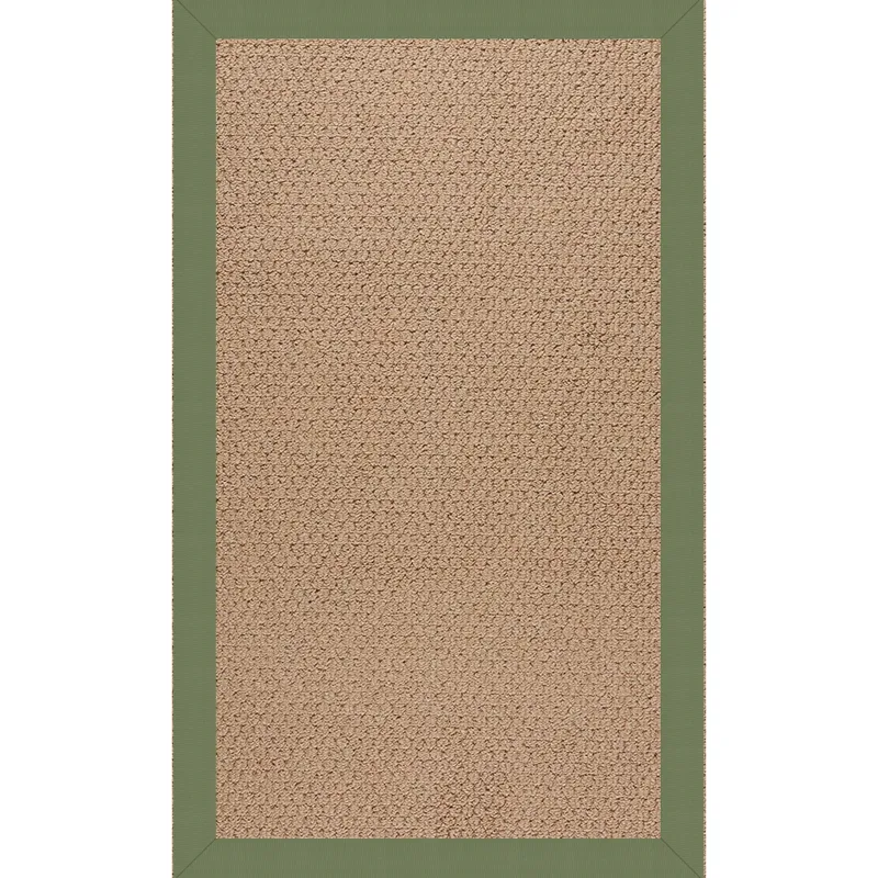 Creative Concepts-Raffia Canvas Citron Rectangle Rug - 10\' x 14\'