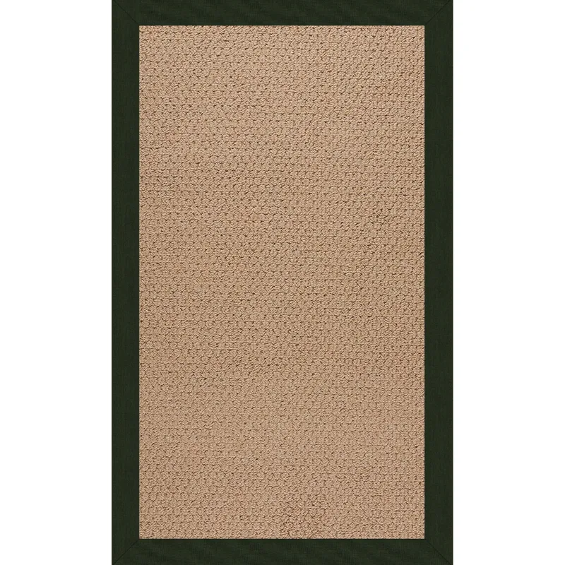 Creative Concepts-Raffia Canvas Fern Rectangle Rug - 8\' x 8\'