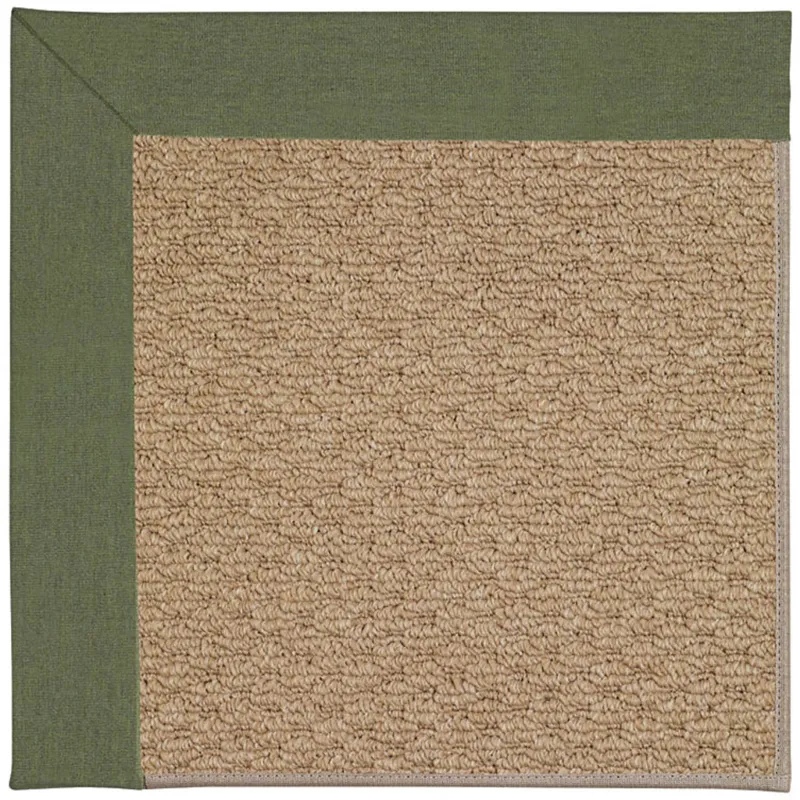 Creative Concepts-Raffia Canvas Fern Rectangle Rug - 8\' x 8\'